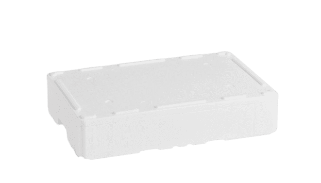 EPS-styrox-laatikko 16 L, 600x400x122 mm - 1 lava (80 kpl)