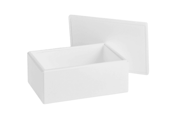 EPS-styrox-laatikko 28 L, 550x380x230 mm - 1 lava (60 kpl)