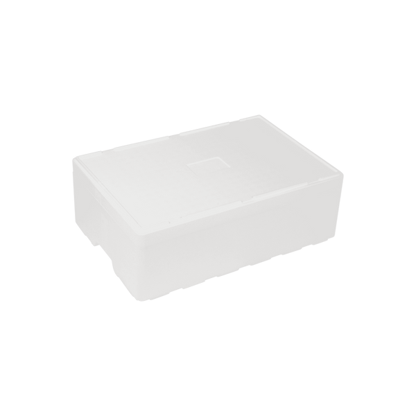 EPS-styrox-laatikko 28 L, 595x400x173 mm - 1 lava (60 kpl)