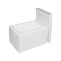 EPS-styrox-laatikko 45 L, 600 x 400 x 400 mm