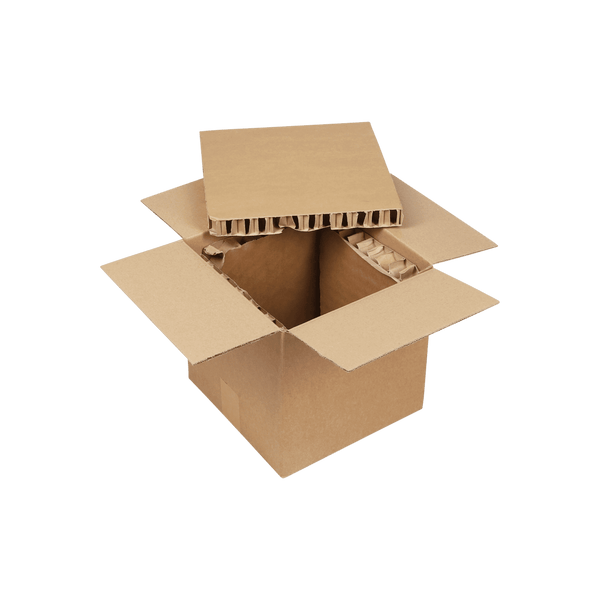 Hunajakennon eristyspussi 300 x 300 x 300 mm – 100 % kierrätettävä kartonki
