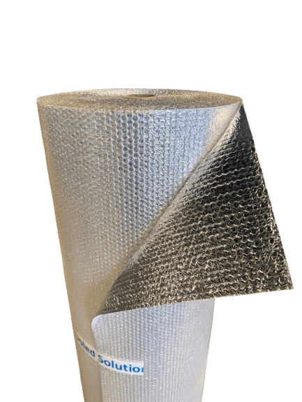Eristysfolio rullassa 150cm x 50m x 4mm (alumiini + kuplamuovi)